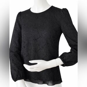 Vintage Dolce & Gabbana Black Lace Blouse – Italian Designer Sheer Top